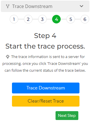 trace downstream step 4